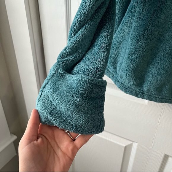 The North Face Jacket Women's Small Turquoise 1/4 Zip Fleece Size XL - Picture 5 of 6